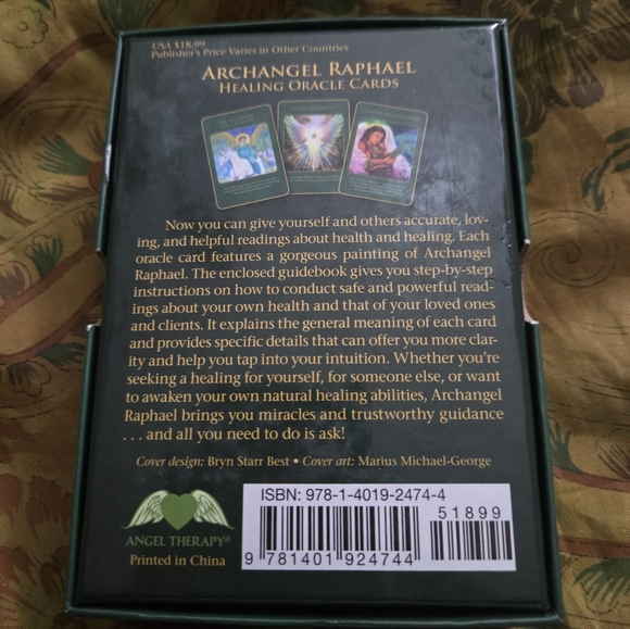 Archangel Raphael Healing Oracle Cards RARE OOP - Picture 2 of 4